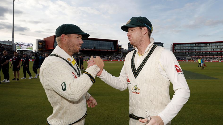 Steve Smith, left, and David Warner are two of the six top tier players for The Hundred