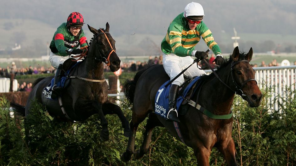 Spot The Difference, ridden by J T Mcnamara, wins at the 2004 Festival