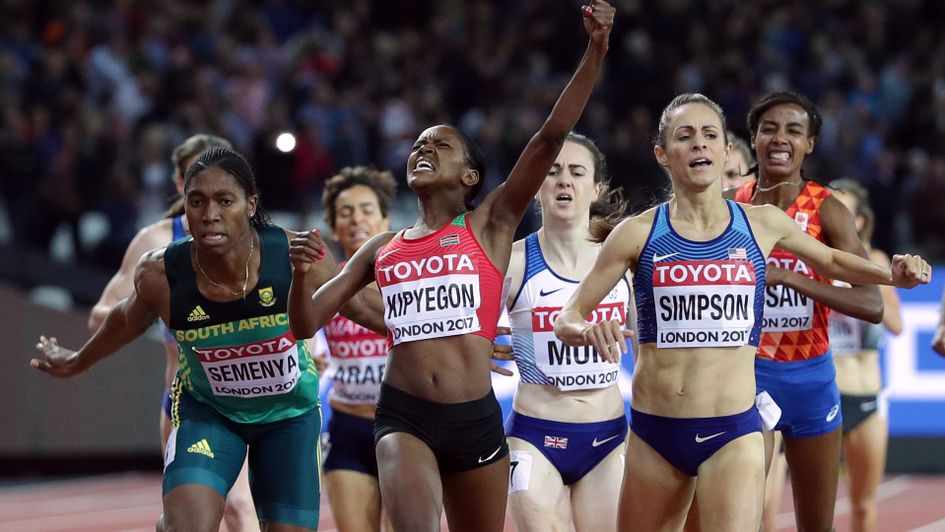 Faith Chepngetich Kipyegon wins the womens 1500m final