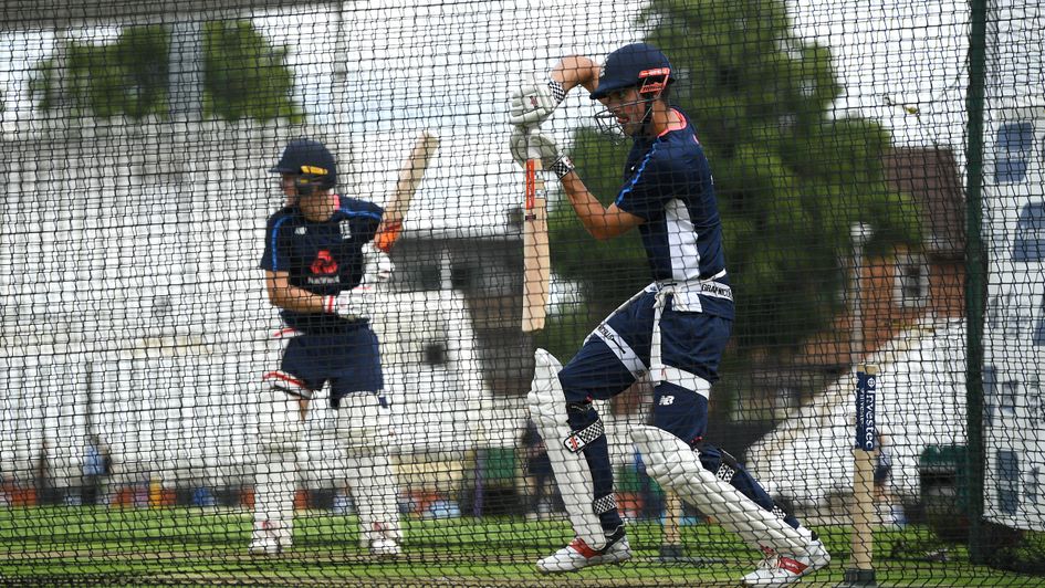 Alastair Cook in the nets