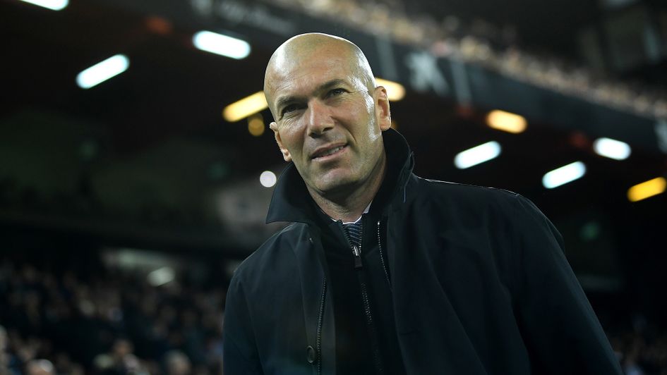 Real Madrid manager Zinedine Zidane