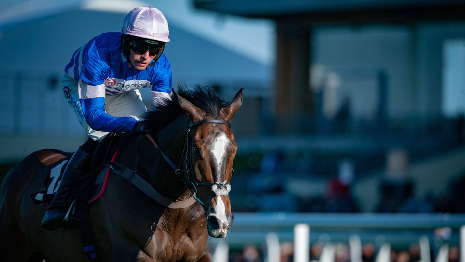 Harry Cobden in winning action at Ascot