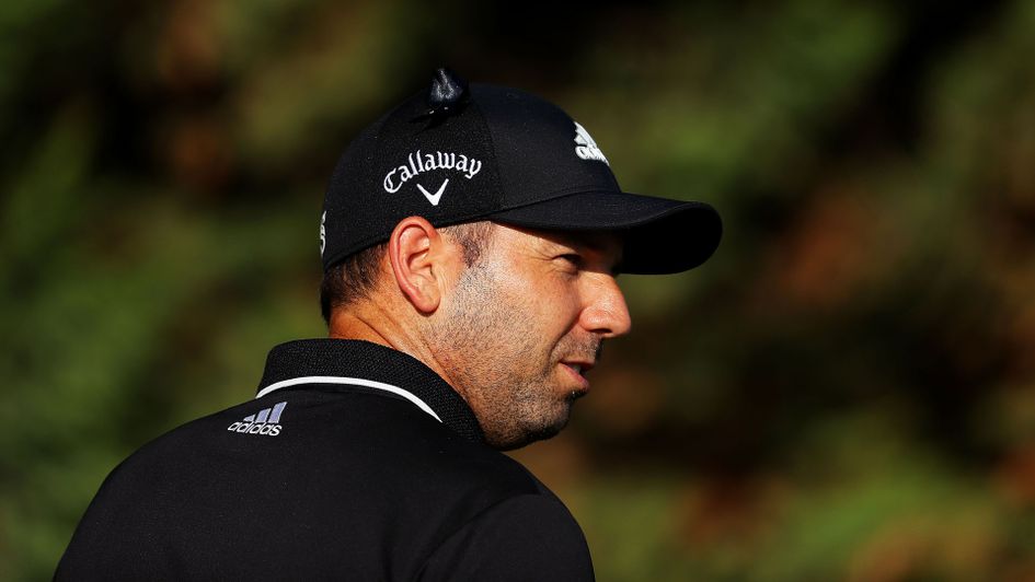 Sergio Garcia wore black on his return to action