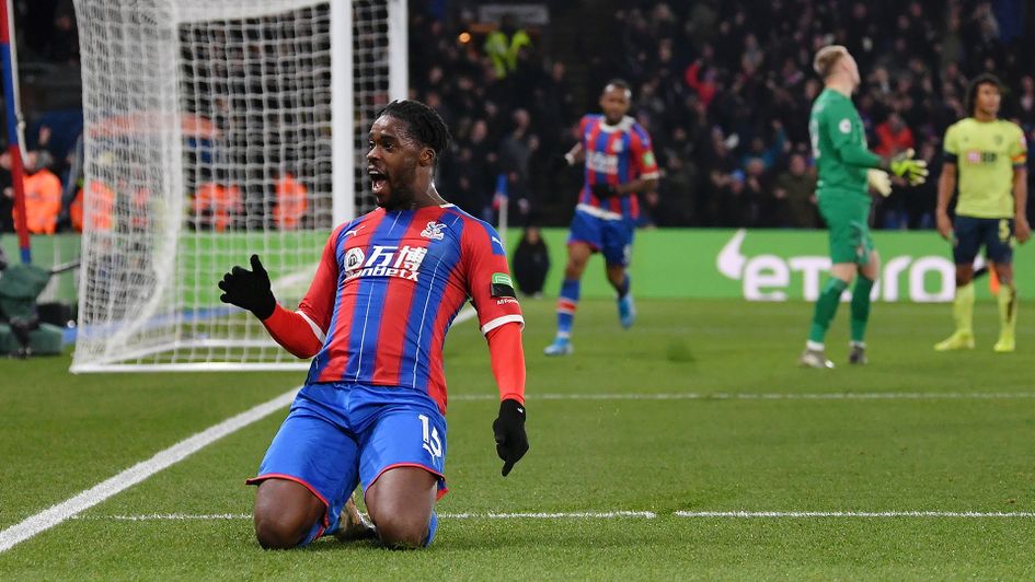 Jeffrey Schlupp celebrates his goal against Bournemouth