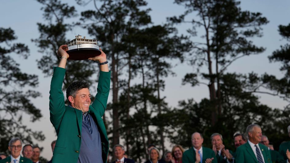 Rory McIlroy takes in the moment