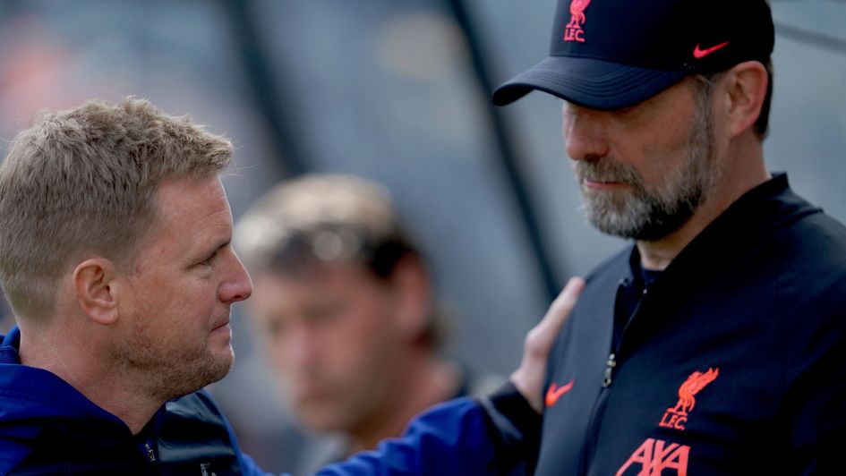 Eddie Howe and Jurgen Klopp