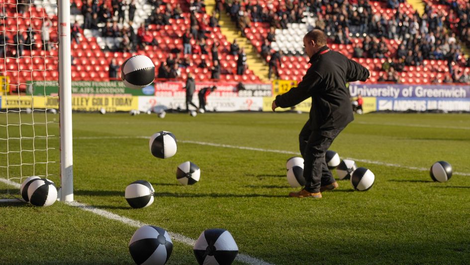 Charlton's beach ball protest in 2016