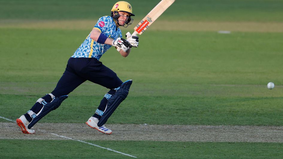 Dan Mousley batting in the T20 Blast