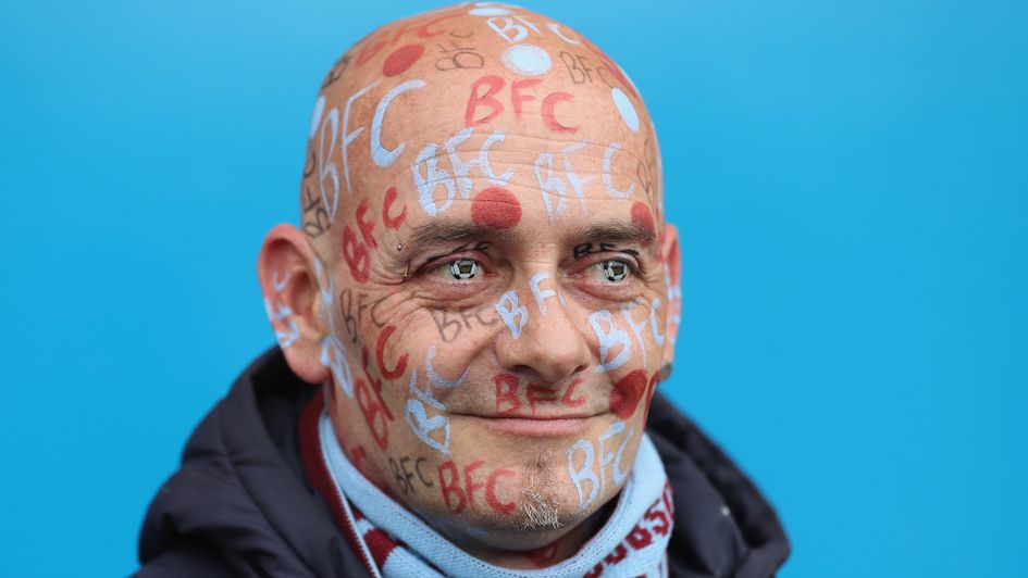 Love your club: This Burnley fan appears to