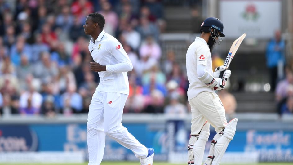 Moeen Ali departs on the second morning