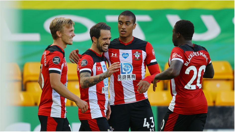 Danny Ings celebrates scoring for Southampton in the Premier League