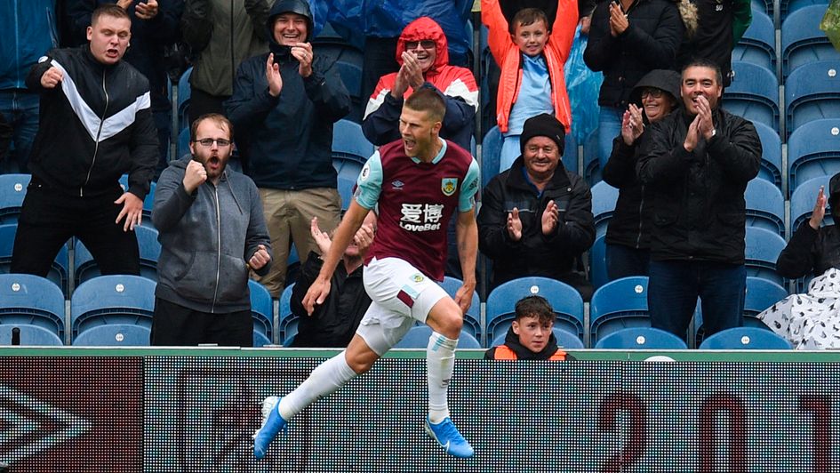 Johann Berg Gudmundsson: Burnley winger celebrates his goal against Southampton in August