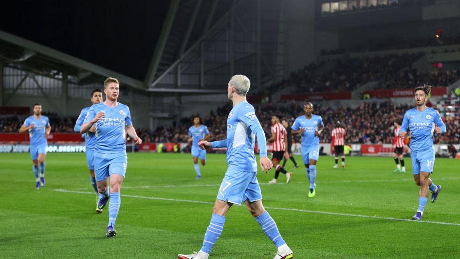 Phil Foden celebrates