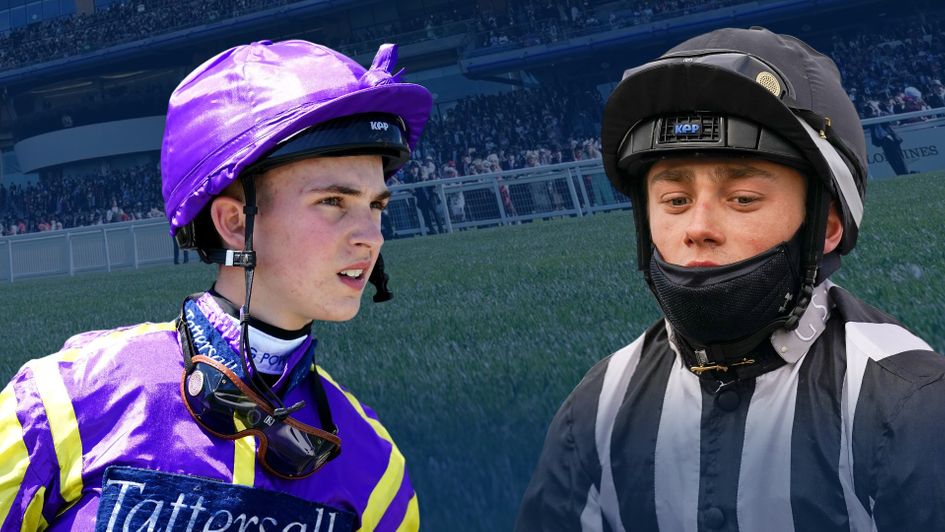 Champion apprentice contenders Benoit De La Sayette (right) and Harry Davies