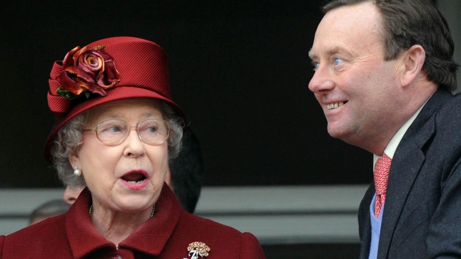 Nicky Henderson with the Queen at Cheltenham in 2009