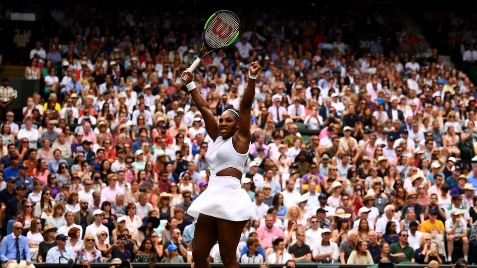 Celebration time for Serena Williams