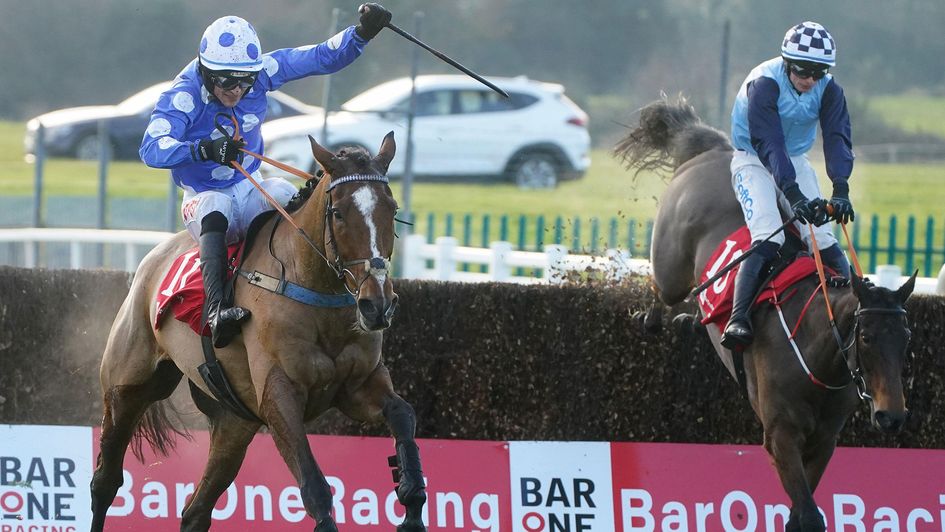 Danny Mullins performed miracles on Street Value (left) at Fairyhouse