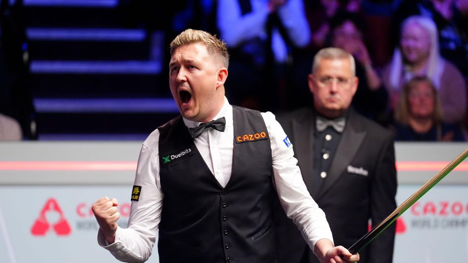 Kyren Wilson roars with delight