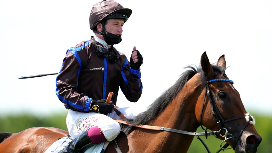 Oisin Murphy celebrates Parent's Prayer's victory