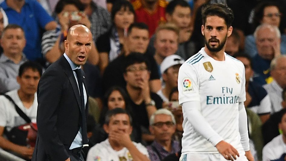 Zinedine Zidane and Isco