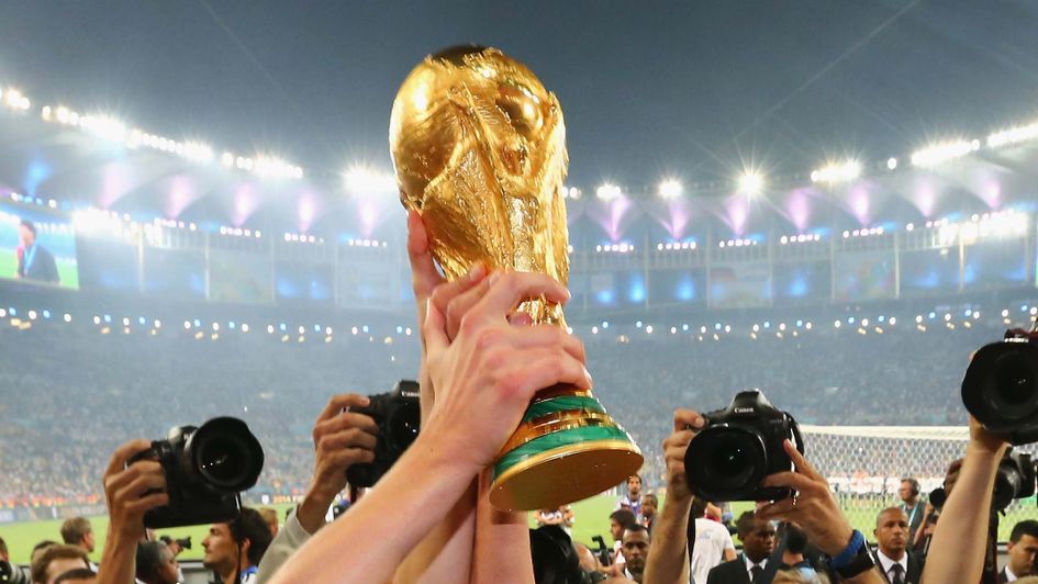 The World Cup trophy