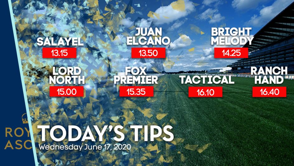 Wednesday's Royal Ascot free tips for each race of the day