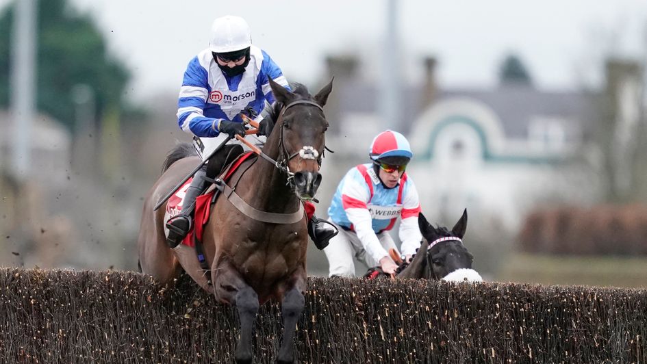 Frodon leads over the last in the King George