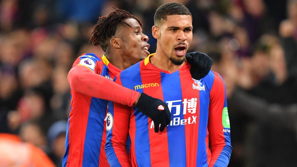 Wilfried Zaha and Ruben Loftus-Cheek celebrate