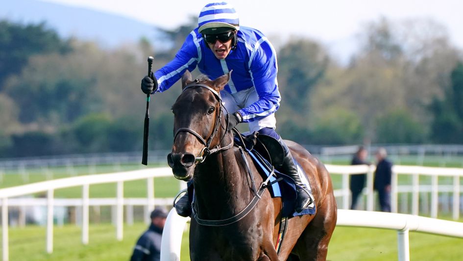 Paul Townend celebrates aboard Energumene at Punchestown