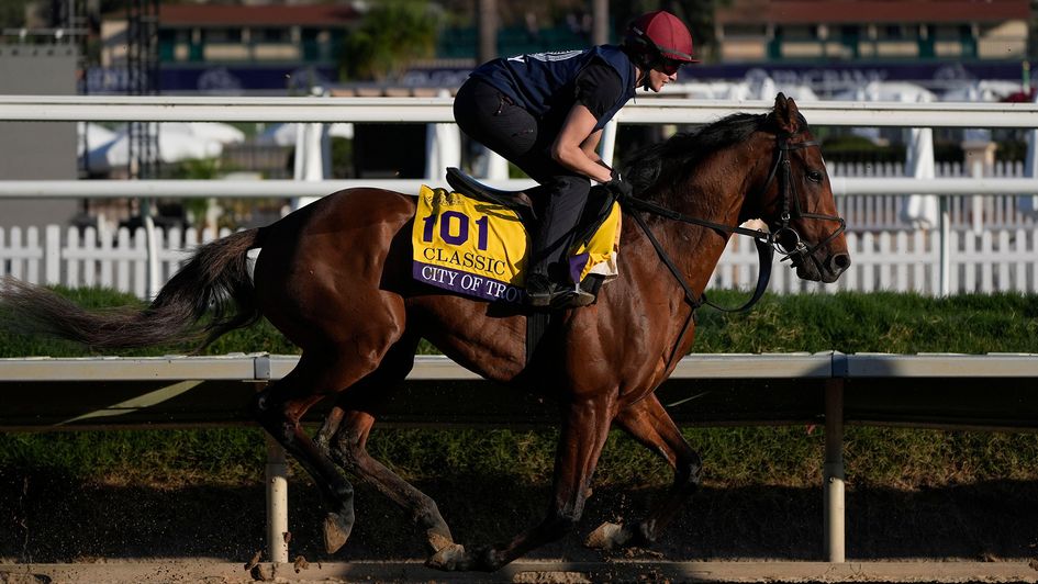 City Of Troy stretches his legs at Del Mar