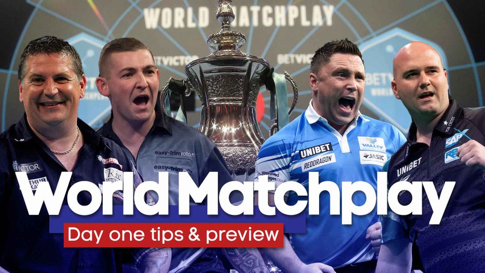 Gary Anderson, Nathan Aspinall, Gerwyn Price and Rob Cross are in action on opening night