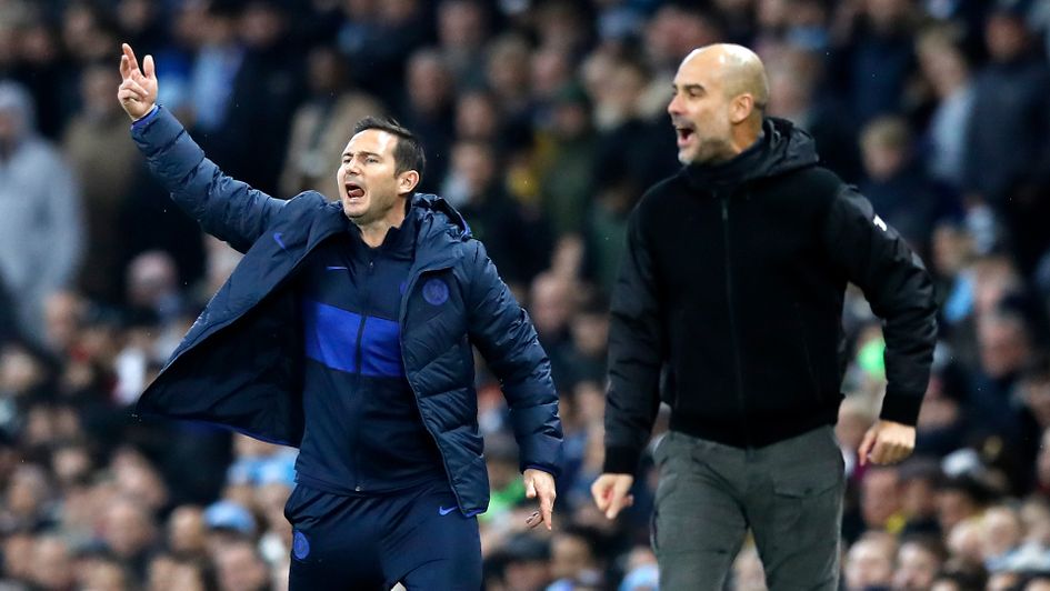 Frank Lampard and Pep Guardiola