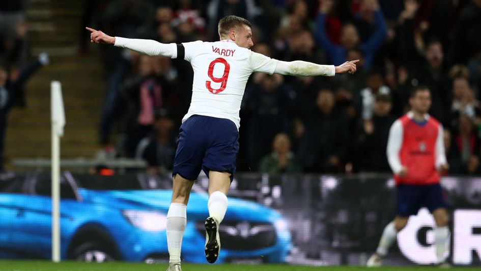 Vardy scores for England v Italy