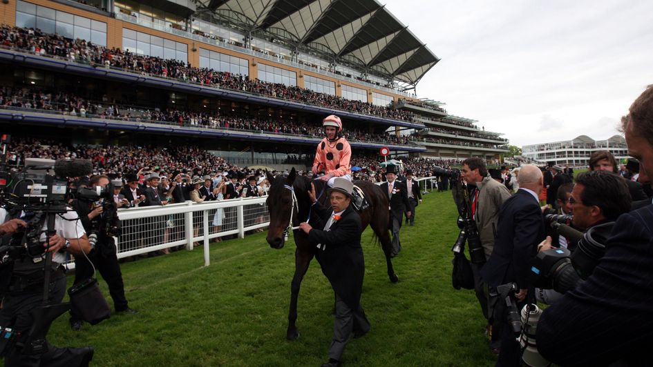 Black Caviar after winning at Royal Ascot