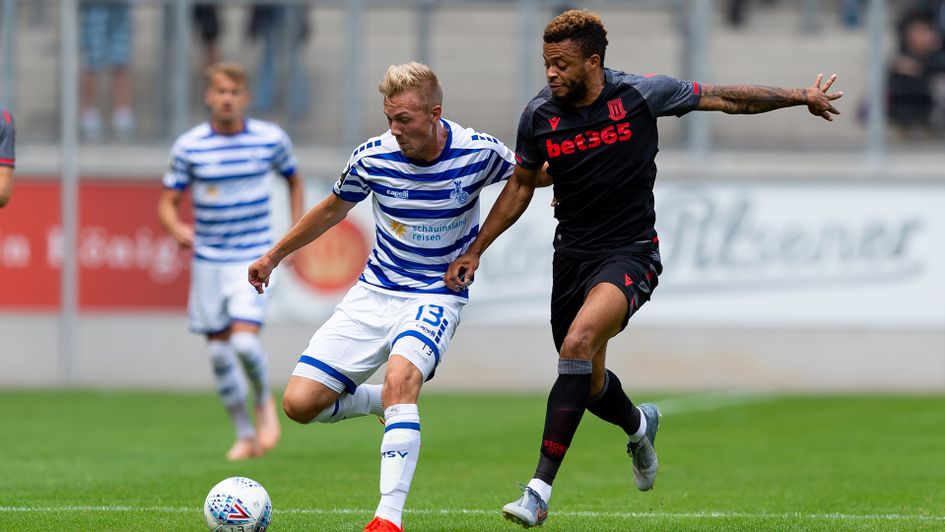 Jordan Cousins in action for Stoke