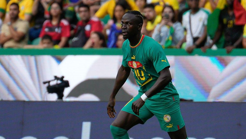 Sadio Mane playing in a friendly for Senegal