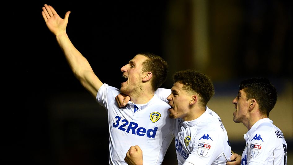 Chris Wood celebrates