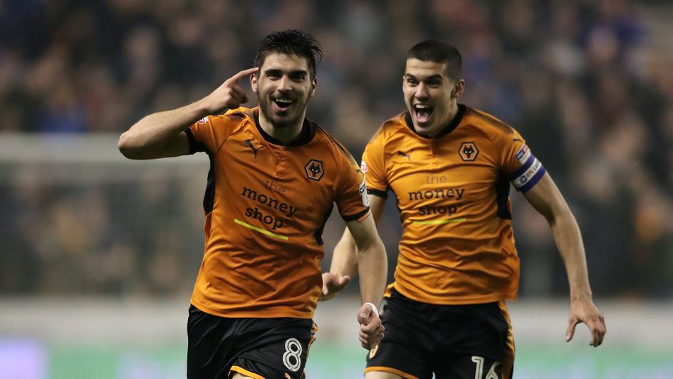 Ruben Neves celebrates his magical goal for Wolves