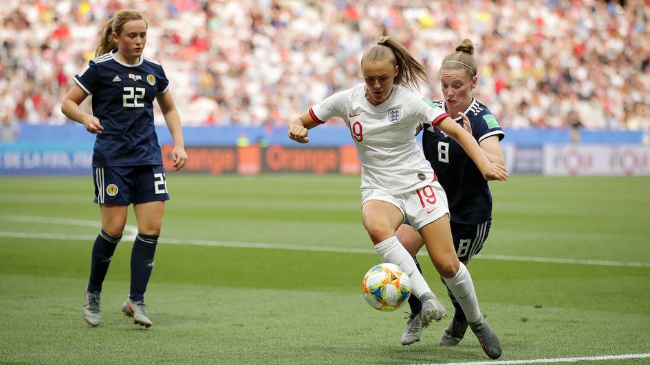 Georgia Stanway in action against Scotland