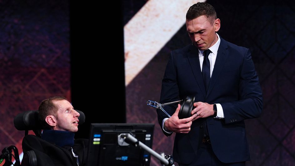 Kevin Sinfield with Rob Burrow at SPOTY