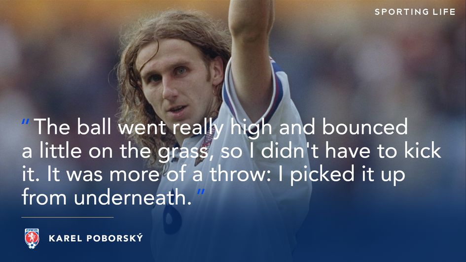 Karel Poborsky on his lob against Portugal at Euro '96