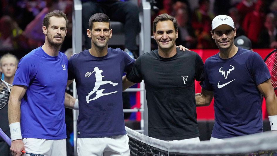 Andy Murray, Novak Djokovic, Roger Federer and Rafael Nadal