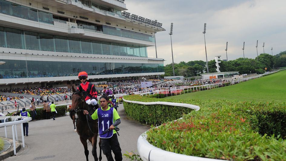 General view of the racecourse at Kranji