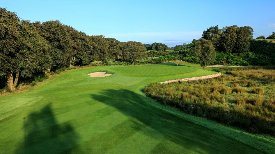A view of the par 4, fifth hole on the PGA Centenary Course