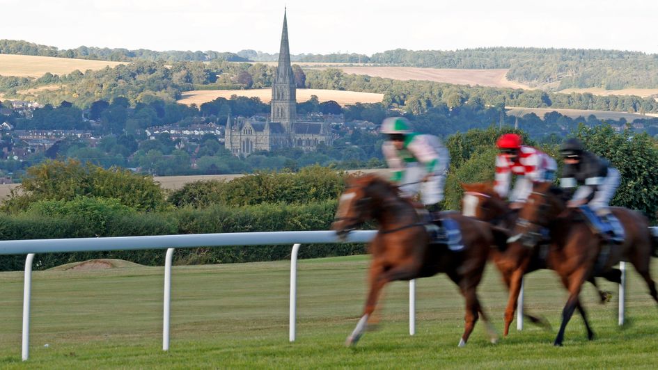 Action from Salisbury Racecourse