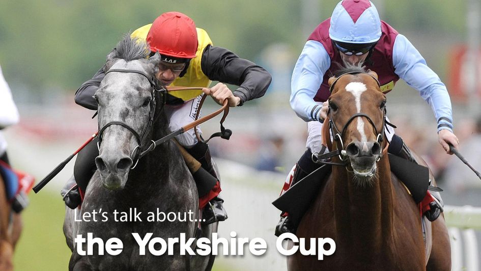 Geordieland (left) winning the Yorkshire Cup