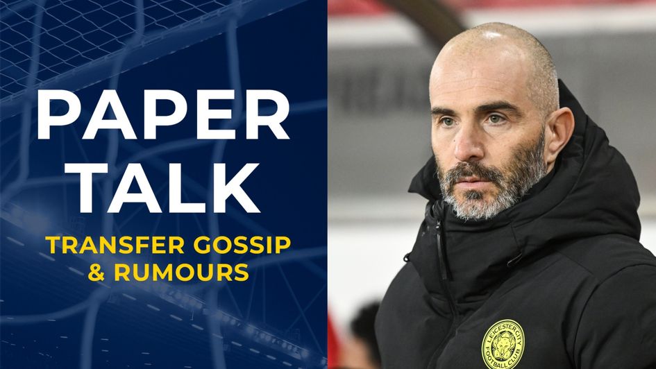 Paper Talk graphic with Leicester boss Enzo Maresca