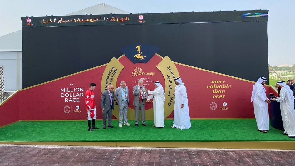 Alex Ferguson celebrates Spirit Dancer's big win in Bahrain