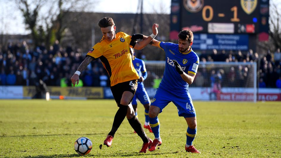 Ben White in action against Leeds in the FA Cup in 2018