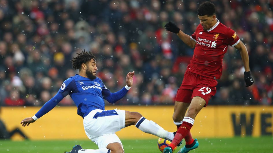 Ashley Williams challenges Dominic Solanke